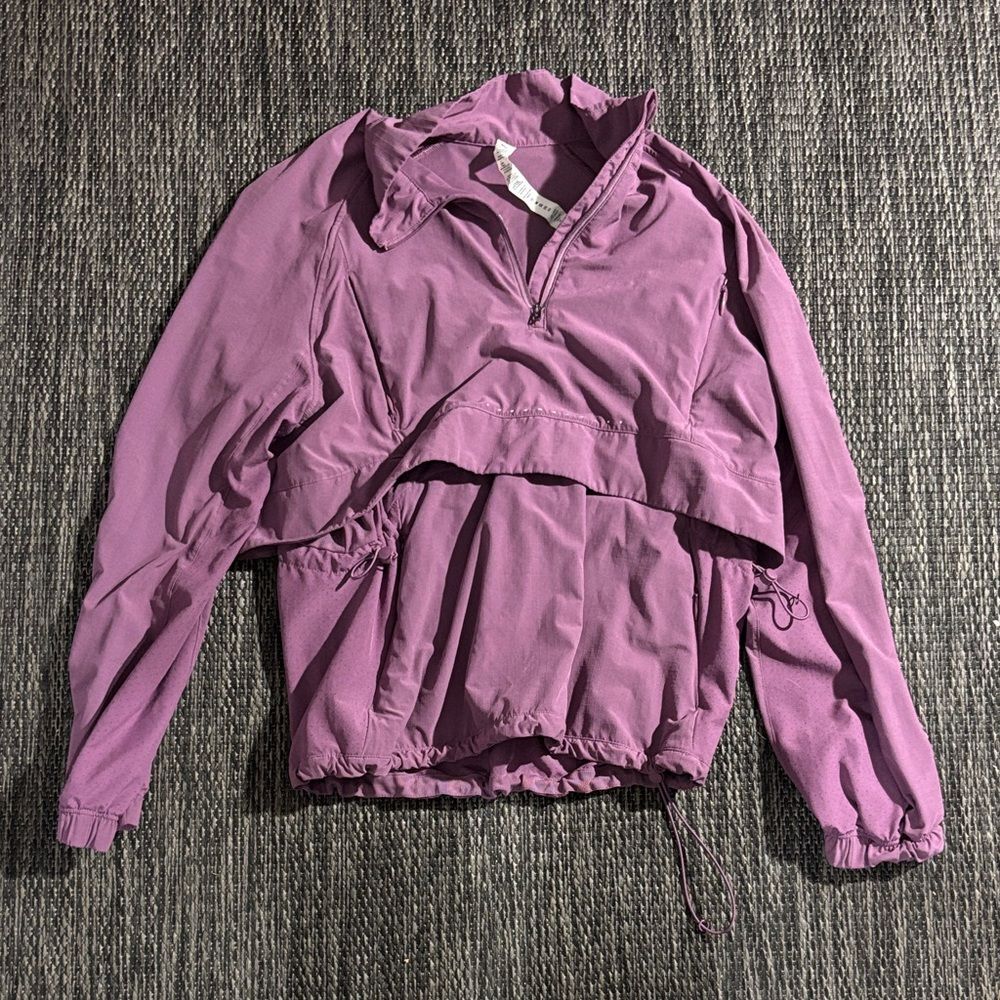 Lululemon Stretch Ripstop Running Half Zip Vintage Plum Swift Size 4